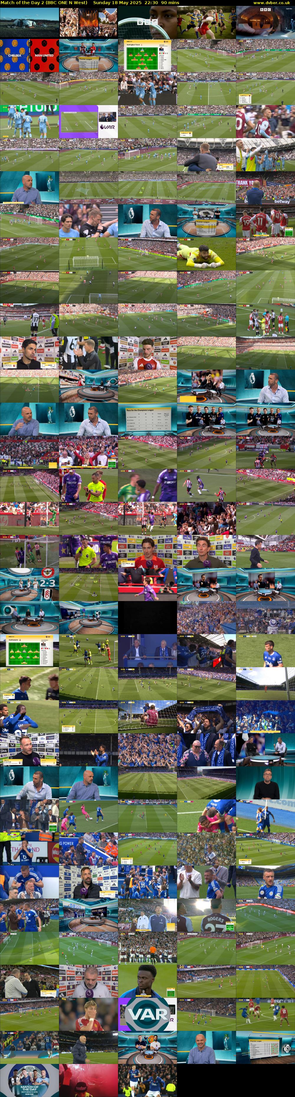 Match of the Day 2 (BBC ONE N West) Sunday 18 May 2025 22:30 - 00:00