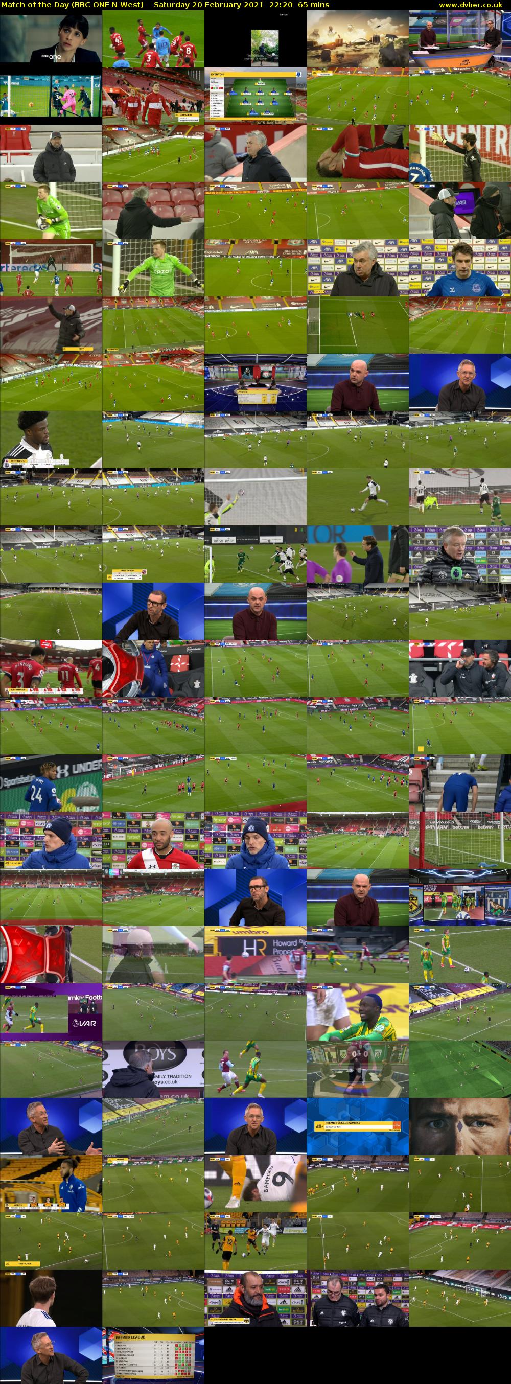 Match of the Day (BBC ONE) - 2021-02-20-2220 - Bbc Match Of The Day Today Time
