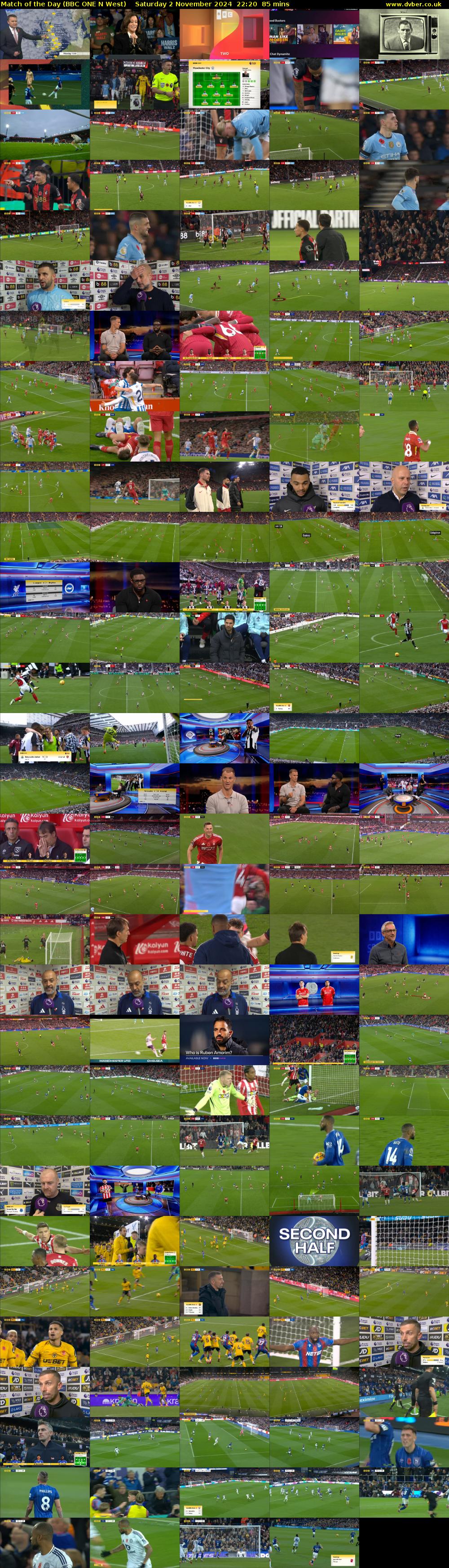 Match of the Day (BBC ONE N West) Saturday 2 November 2024 22:20 - 23:45