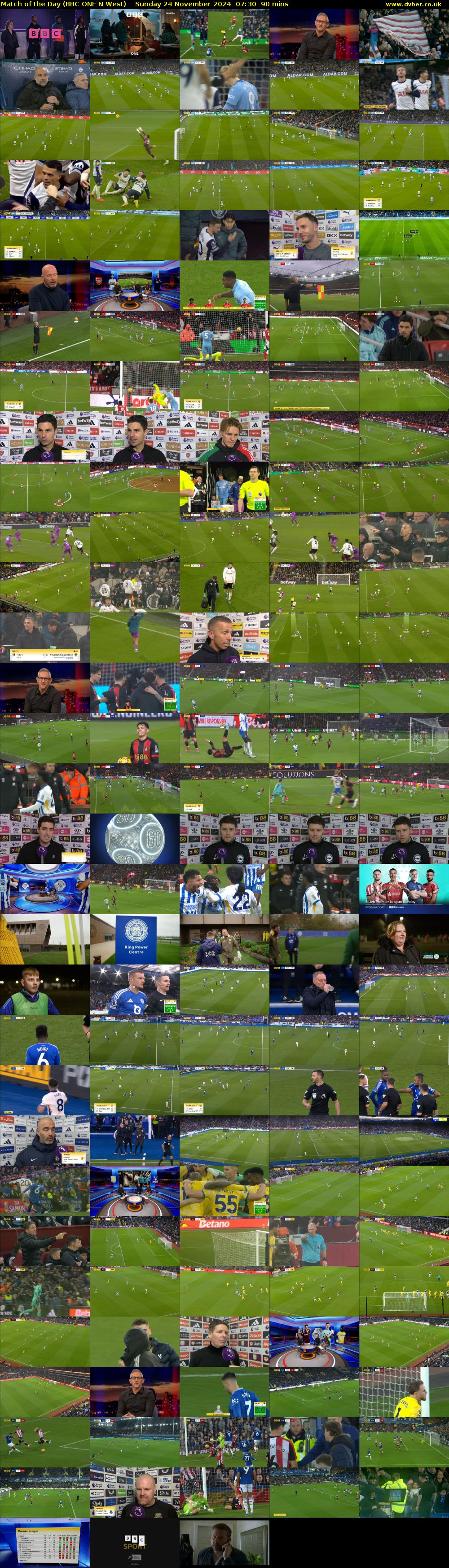 Match of the Day (BBC ONE N West) Sunday 24 November 2024 07:30 - 09:00