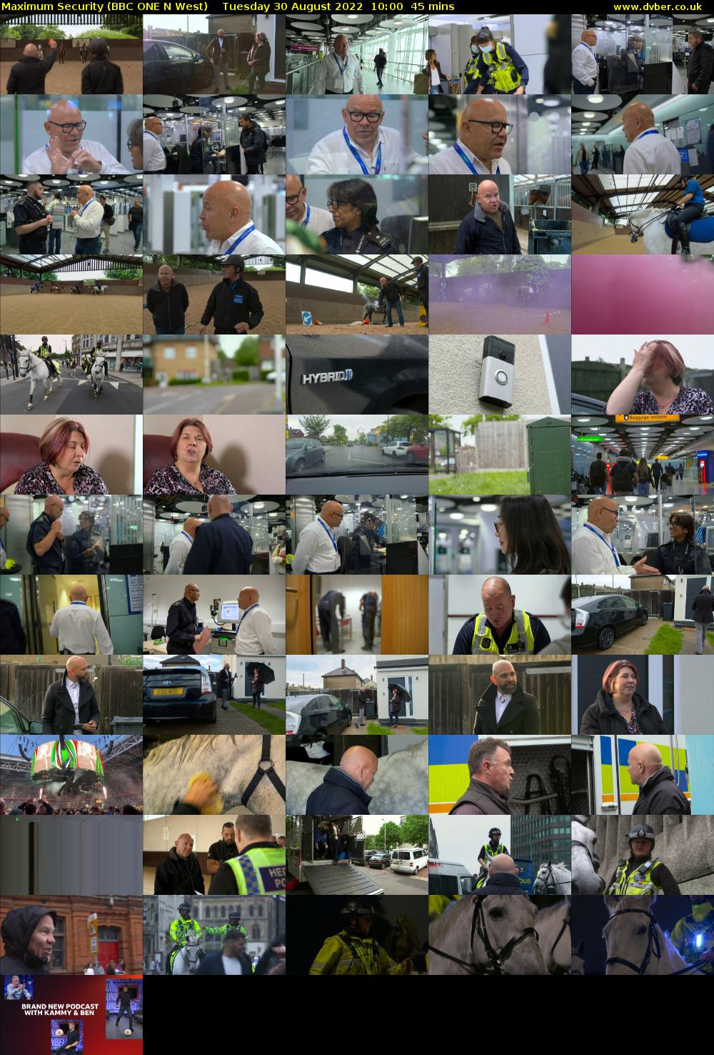 Maximum Security (BBC ONE N West) Tuesday 30 August 2022 10:00 - 10:45