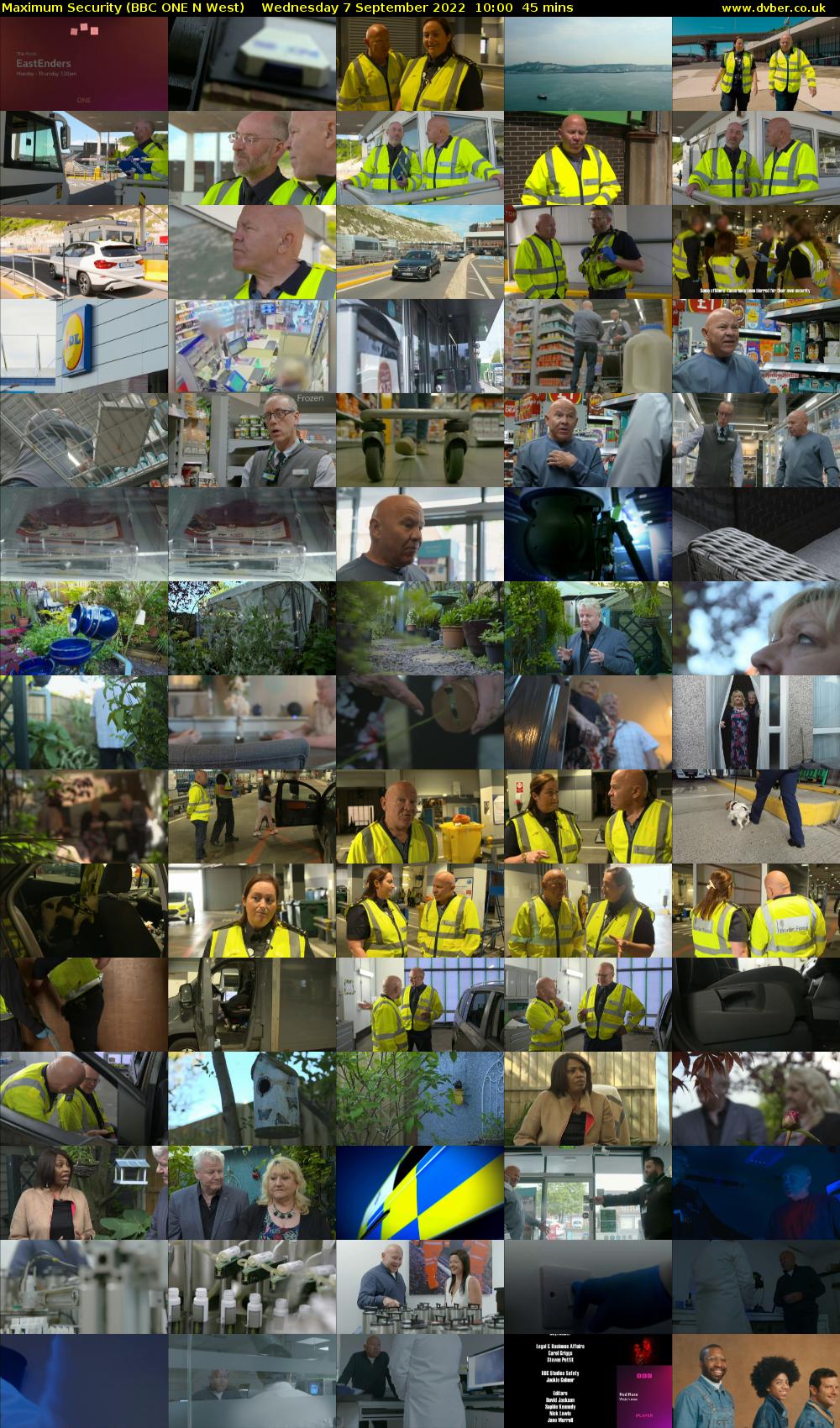 Maximum Security (BBC ONE N West) Wednesday 7 September 2022 10:00 - 10:45