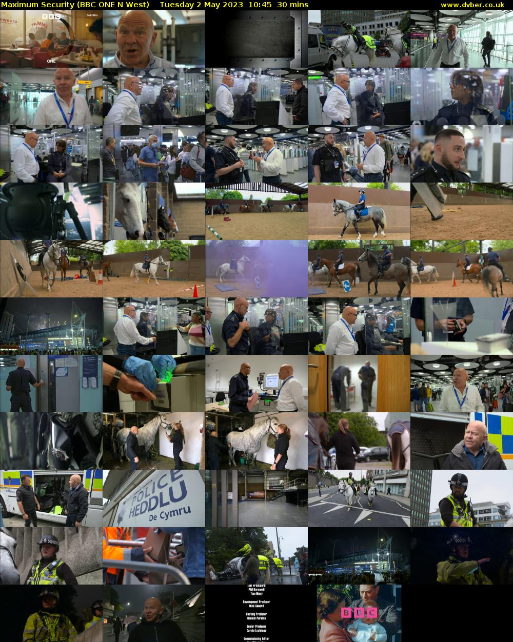 Maximum Security (BBC ONE N West) Tuesday 2 May 2023 10:45 - 11:15