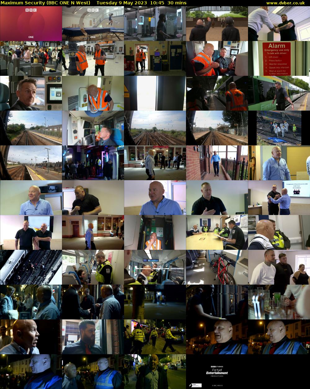 Maximum Security (BBC ONE N West) Tuesday 9 May 2023 10:45 - 11:15
