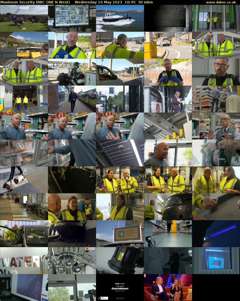 Maximum Security (BBC ONE N West) Wednesday 10 May 2023 10:45 - 11:15