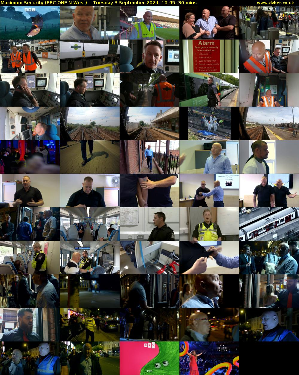 Maximum Security (BBC ONE N West) Tuesday 3 September 2024 10:45 - 11:15