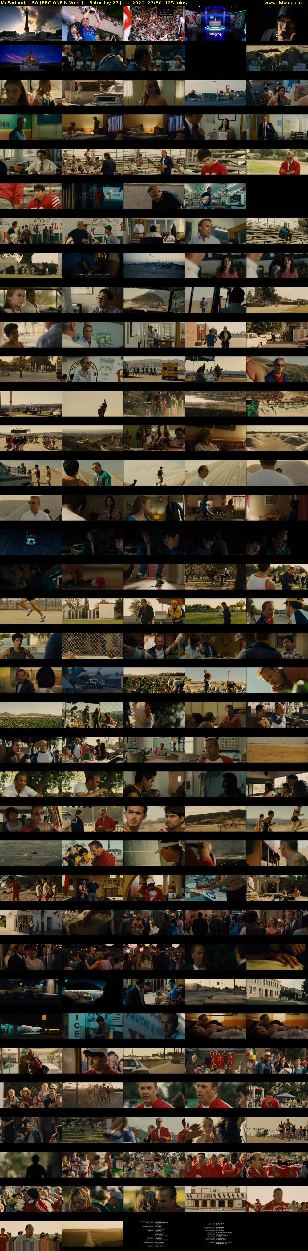 McFarland, USA (BBC ONE N West) Saturday 27 June 2020 23:30 - 01:35