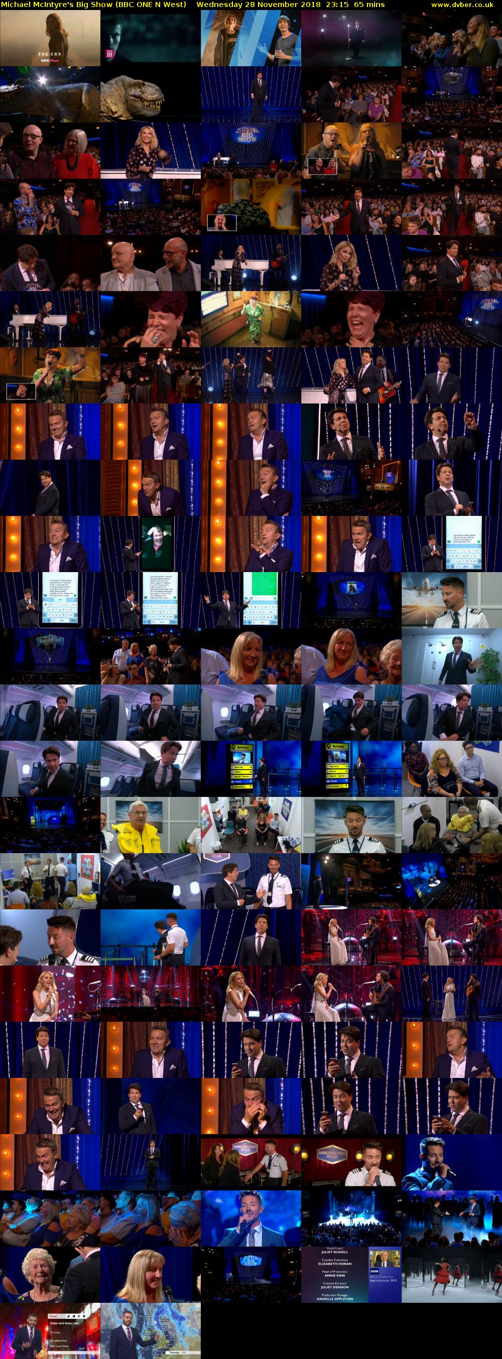 Michael McIntyre's Big Show (BBC ONE N West) Wednesday 28 November 2018 23:15 - 00:20