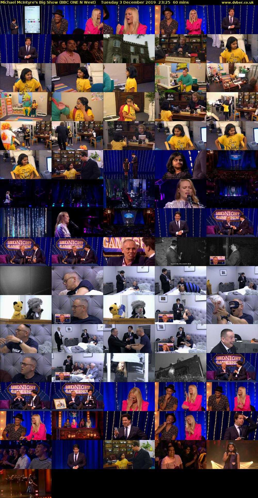 Michael McIntyre's Big Show (BBC ONE N West) Tuesday 3 December 2019 23:25 - 00:25