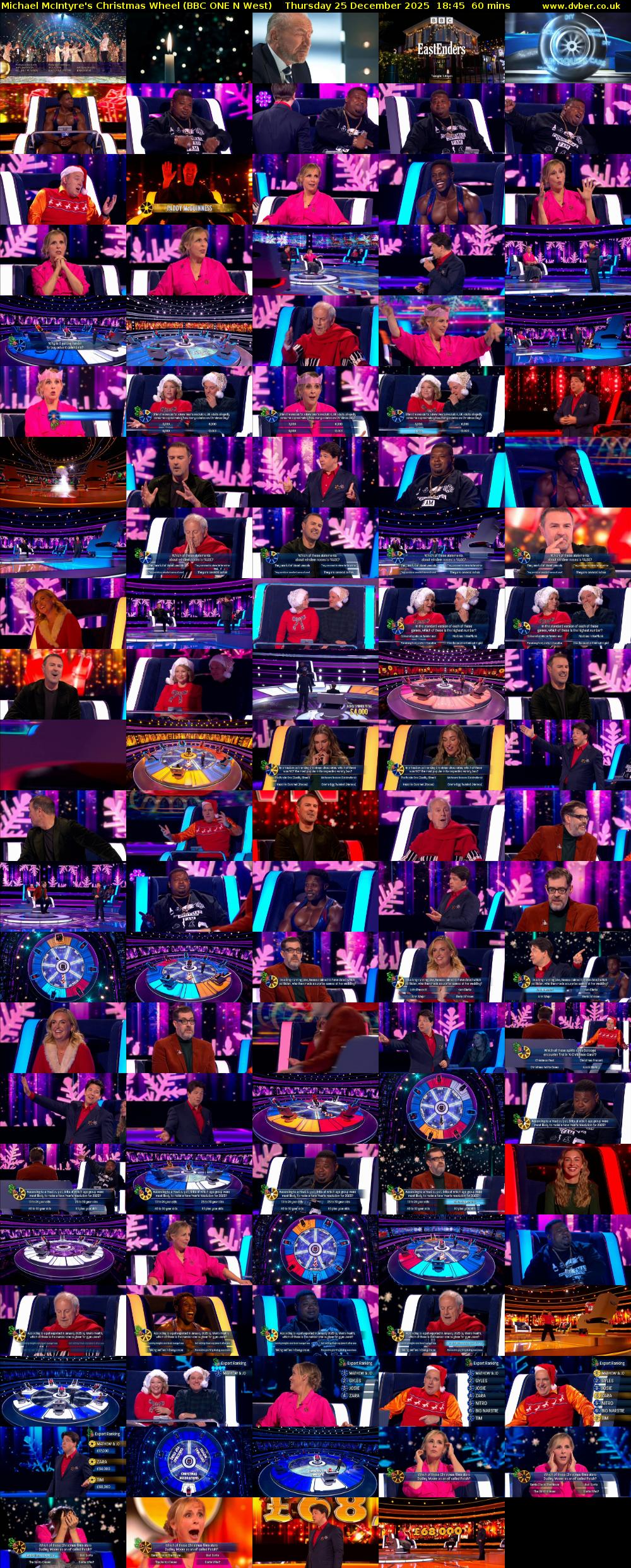 Michael McIntyre's Christmas Wheel (BBC ONE N West) Thursday 25 December 2025 18:45 - 19:45