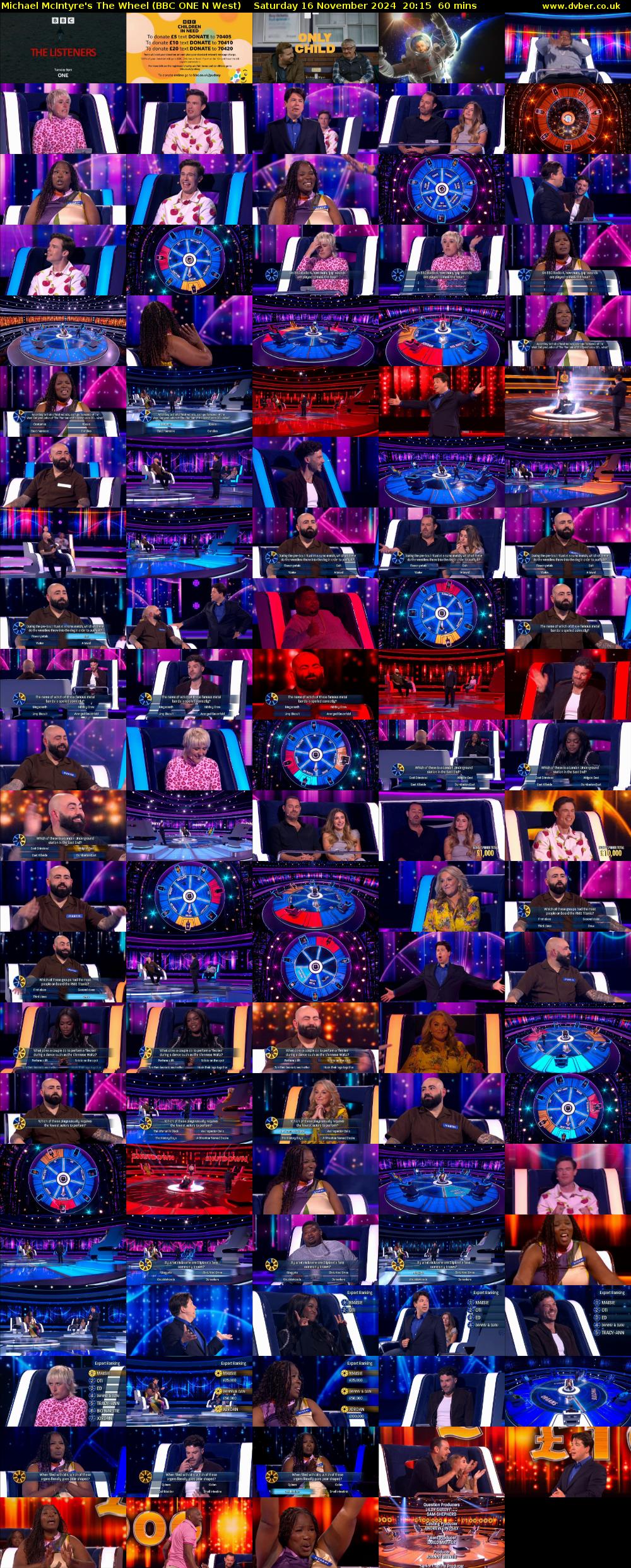Michael McIntyre's The Wheel (BBC ONE N West) Saturday 16 November 2024 20:15 - 21:15