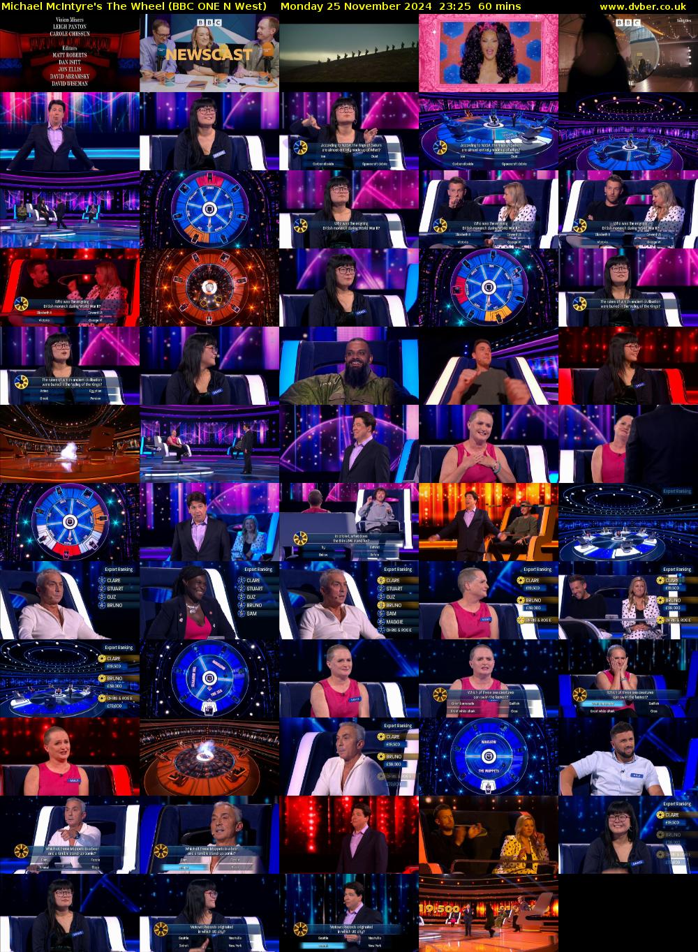 Michael McIntyre's The Wheel (BBC ONE N West) Monday 25 November 2024 23:25 - 00:25