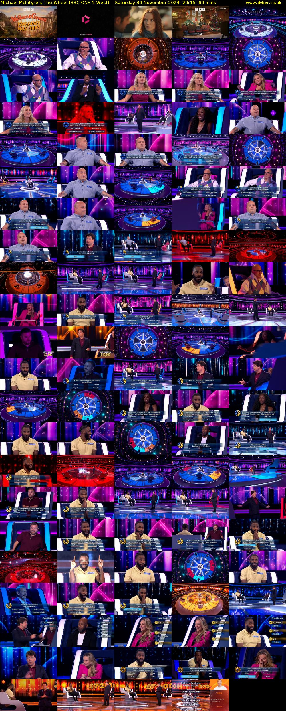 Michael McIntyre's The Wheel (BBC ONE N West) Saturday 30 November 2024 20:15 - 21:15