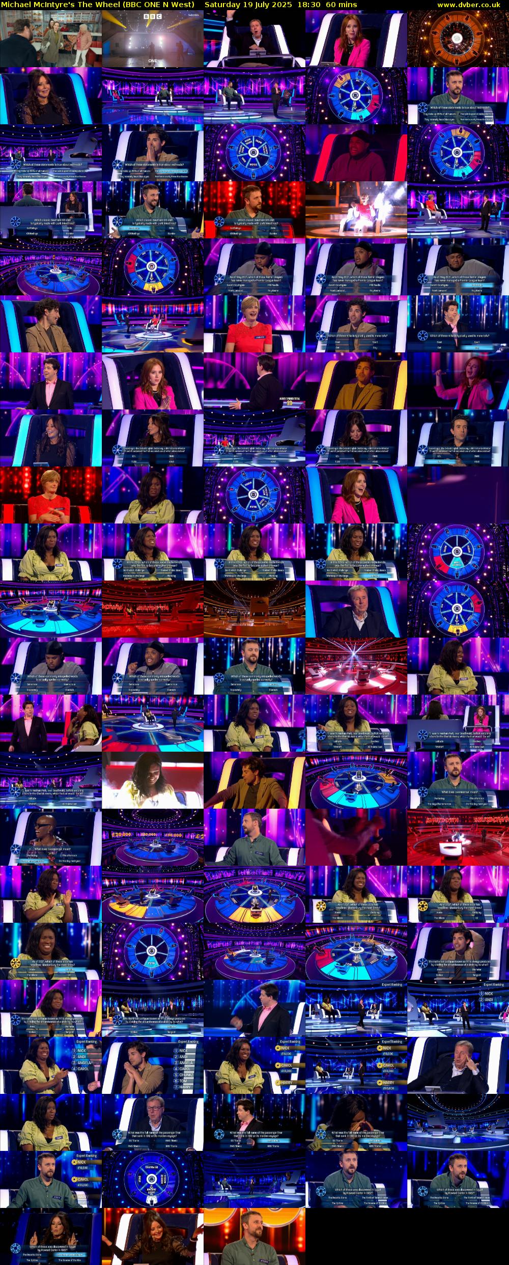 Michael McIntyre's The Wheel (BBC ONE N West) Saturday 19 July 2025 18:30 - 19:30