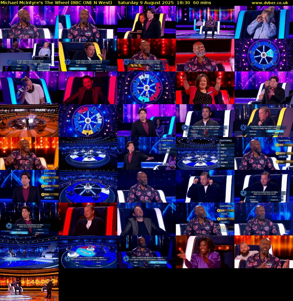 Michael McIntyre's The Wheel (BBC ONE N West) Saturday 9 August 2025 18:30 - 19:30
