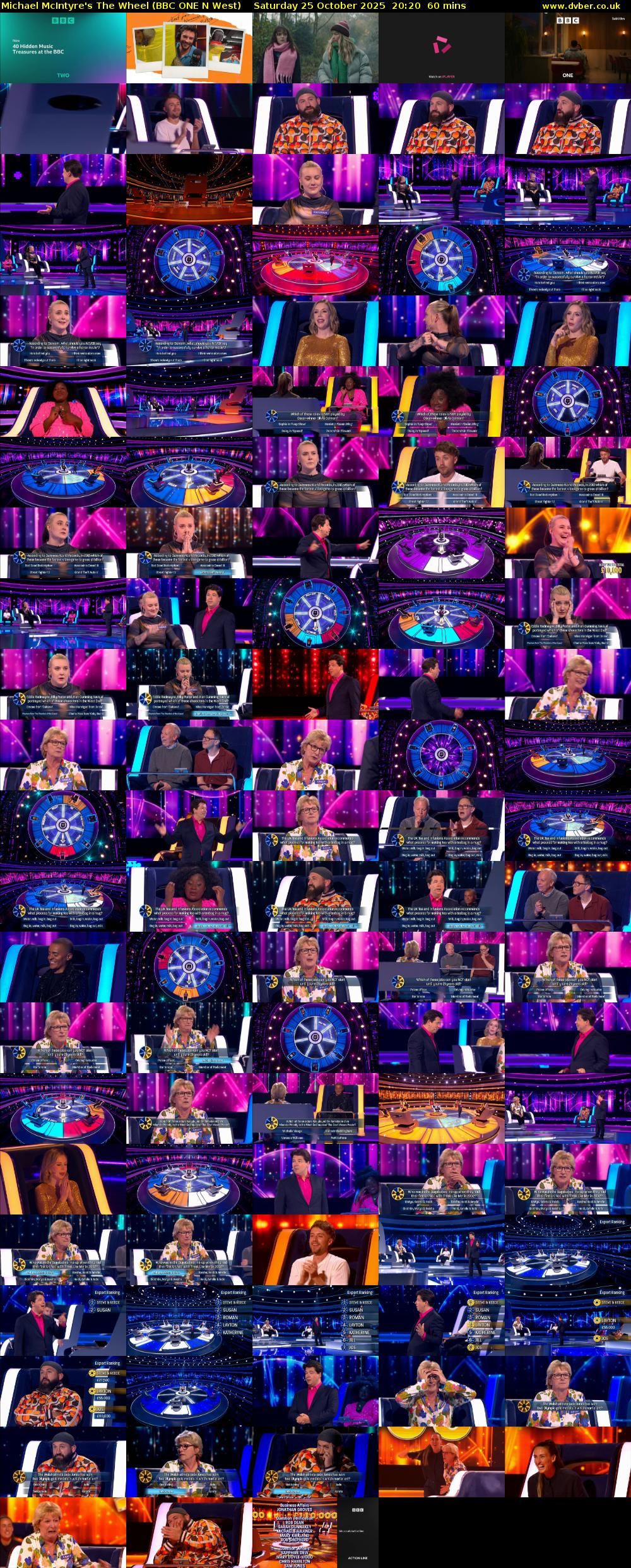 Michael McIntyre's The Wheel (BBC ONE N West) Saturday 25 October 2025 20:20 - 21:20