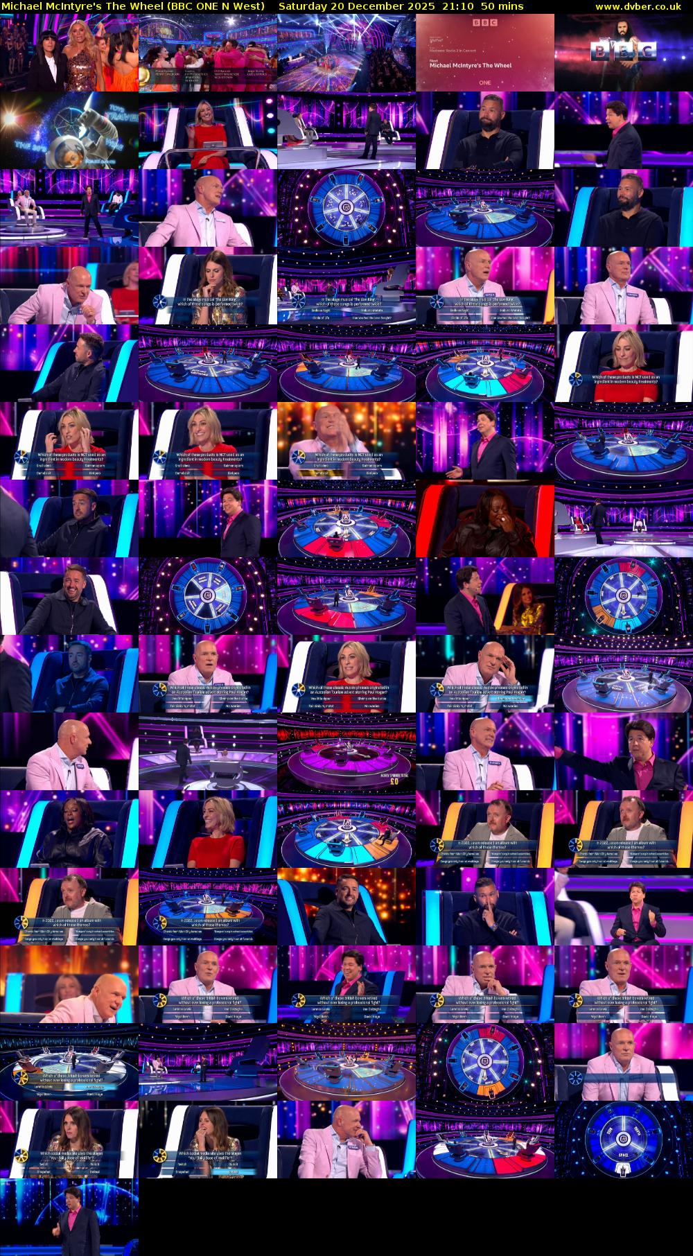 Michael McIntyre's The Wheel (BBC ONE N West) Saturday 20 December 2025 21:10 - 22:00