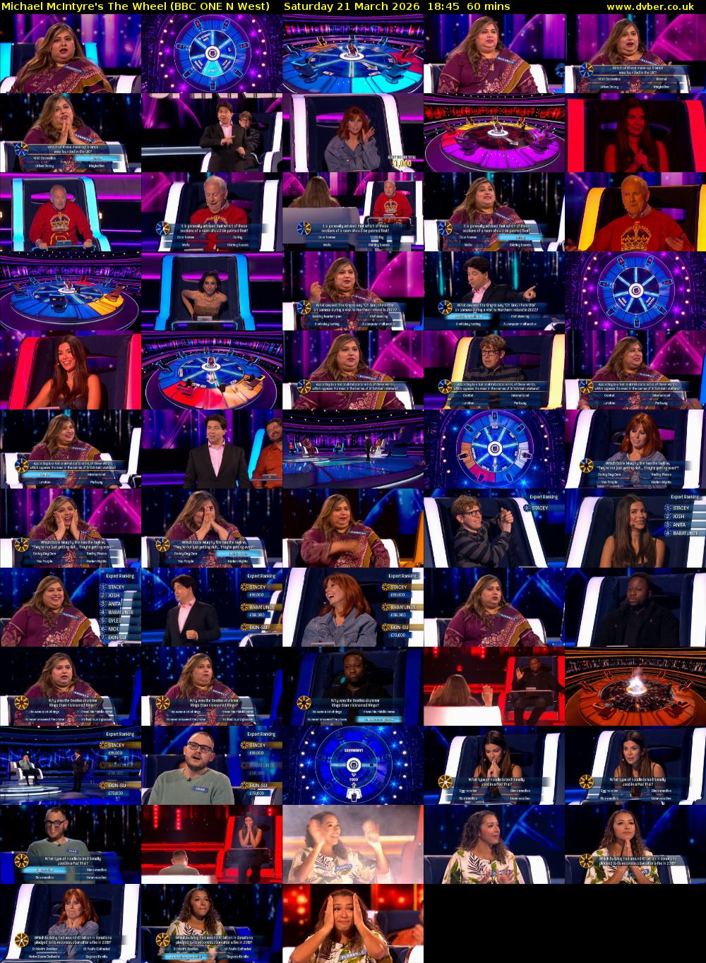 Michael McIntyre's The Wheel (BBC ONE N West) Saturday 21 March 2026 18:45 - 19:45