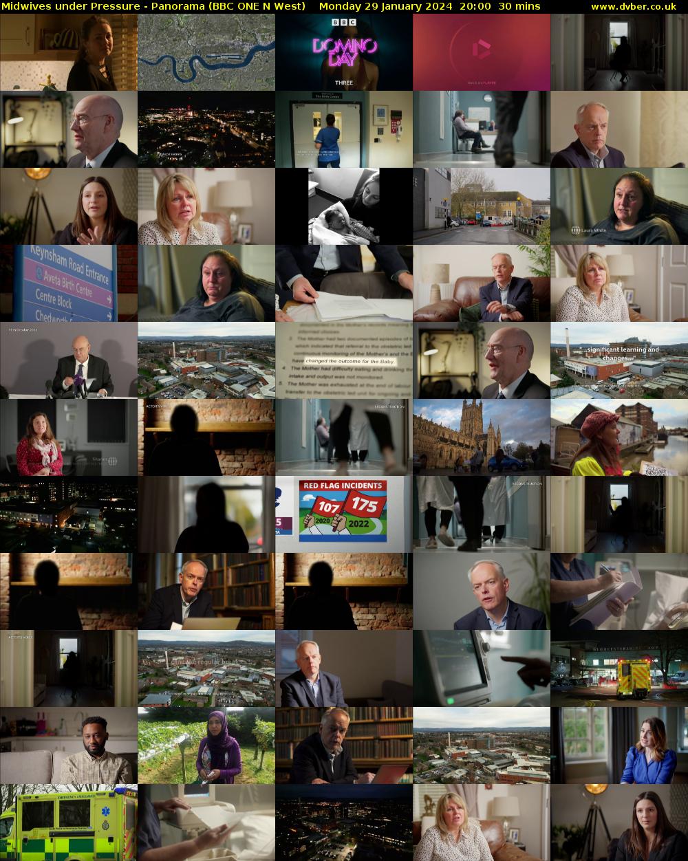 Midwives under Pressure - Panorama (BBC ONE N West) Monday 29 January 2024 20:00 - 20:30