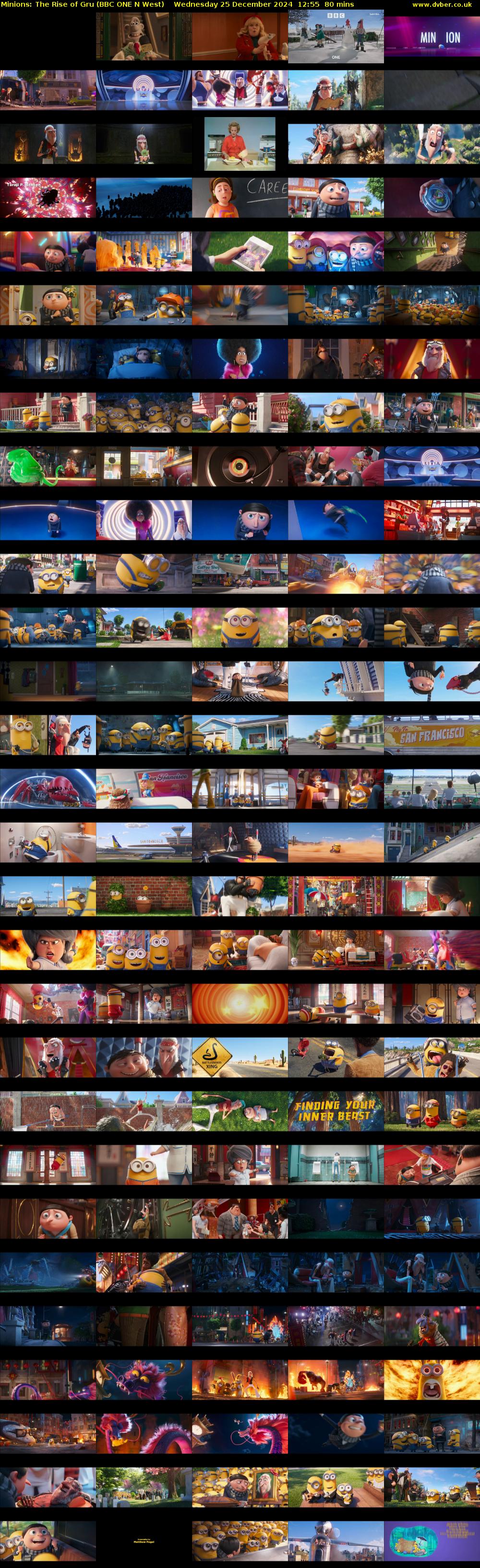 Minions: The Rise of Gru (BBC ONE N West) Wednesday 25 December 2024 12:55 - 14:15