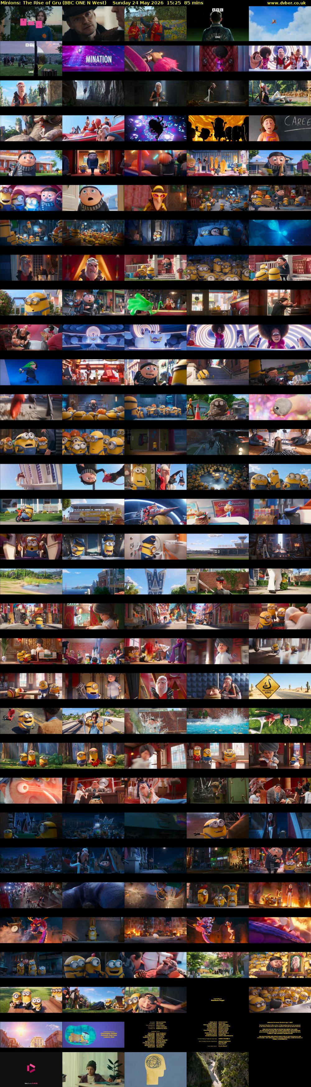 Minions: The Rise of Gru (BBC ONE N West) Sunday 24 May 2026 15:25 - 16:50