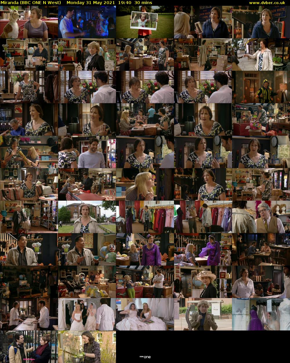Miranda (BBC ONE N West) Monday 31 May 2021 19:40 - 20:10