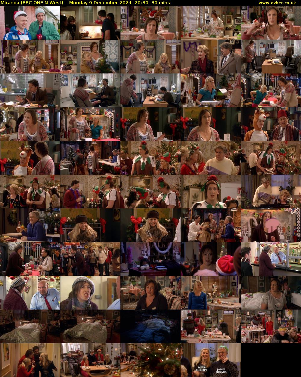 Miranda (BBC ONE N West) Monday 9 December 2024 20:30 - 21:00