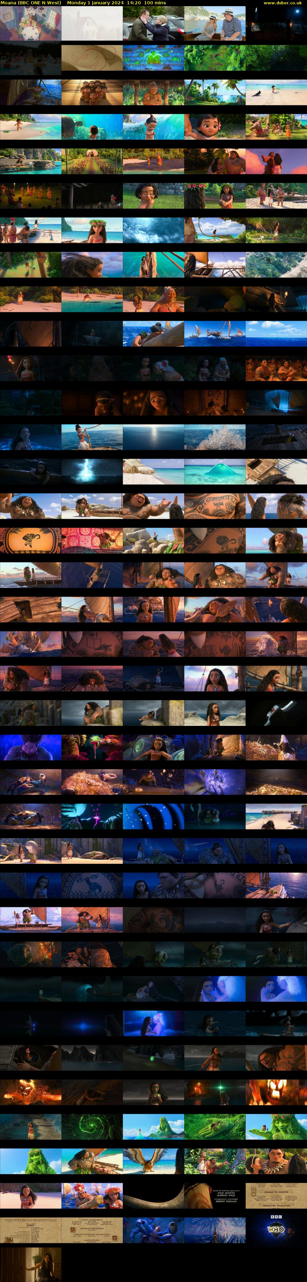 Moana (BBC ONE N West) Monday 1 January 2024 14:20 - 16:00