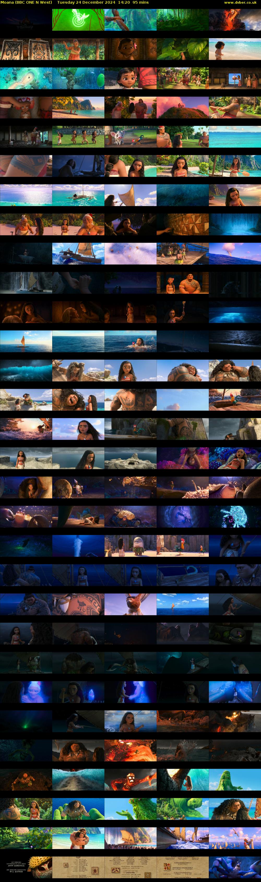 Moana (BBC ONE N West) Tuesday 24 December 2024 14:20 - 15:55