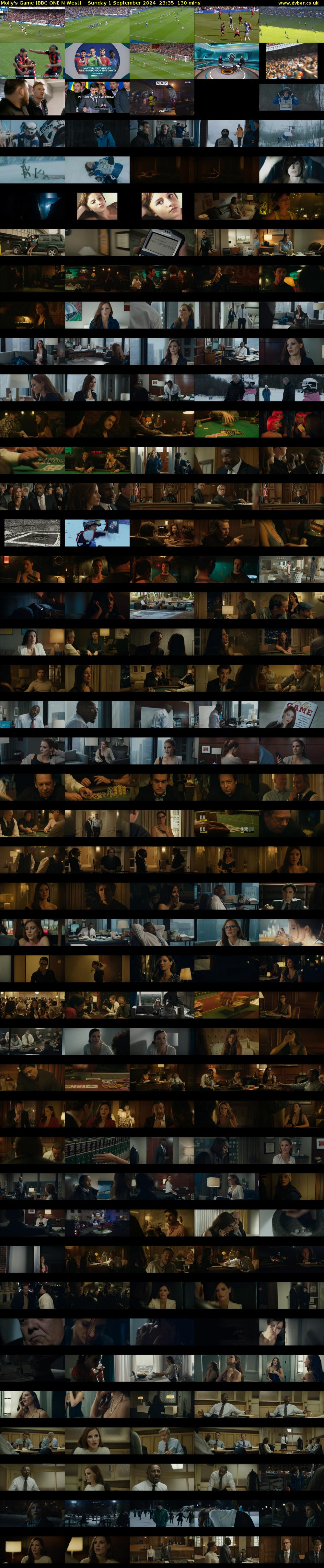 Molly's Game (BBC ONE N West) Sunday 1 September 2024 23:35 - 01:45