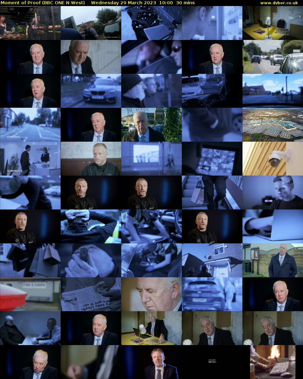 Moment of Proof (BBC ONE N West) Wednesday 29 March 2023 10:00 - 10:30