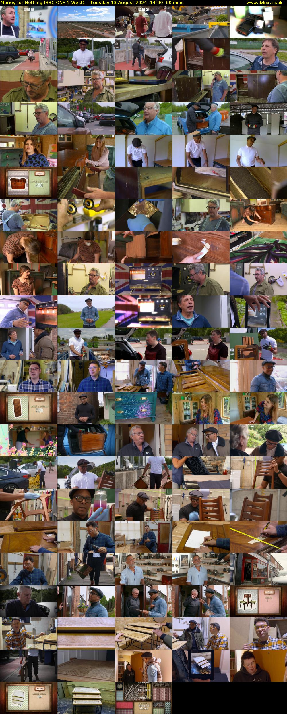 Money for Nothing (BBC ONE N West) Tuesday 13 August 2024 14:00 - 15:00