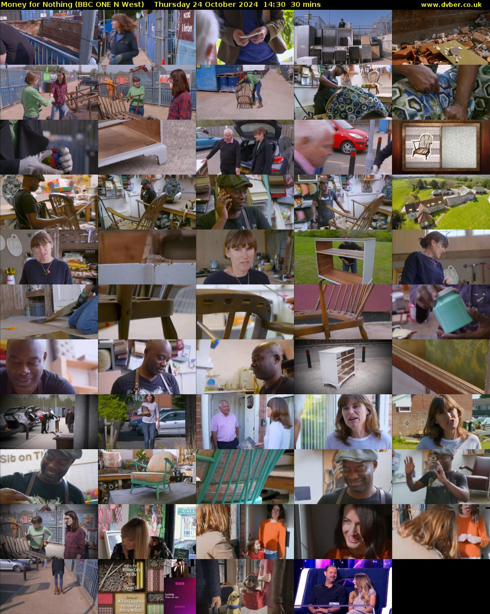 Money for Nothing (BBC ONE N West) Thursday 24 October 2024 14:30 - 15:00