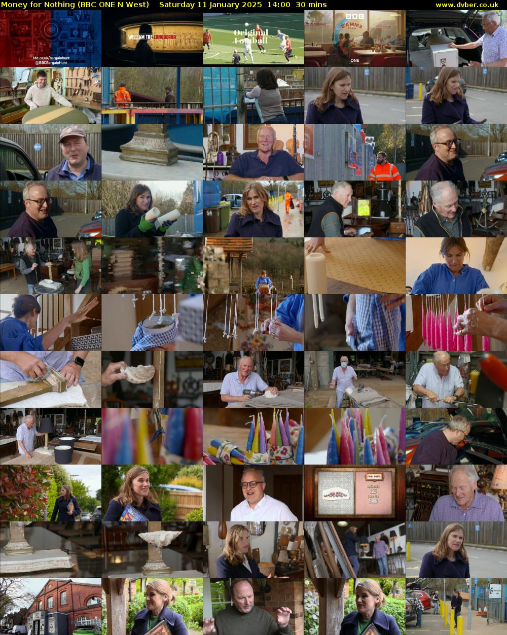 Money for Nothing (BBC ONE N West) Saturday 11 January 2025 14:00 - 14:30