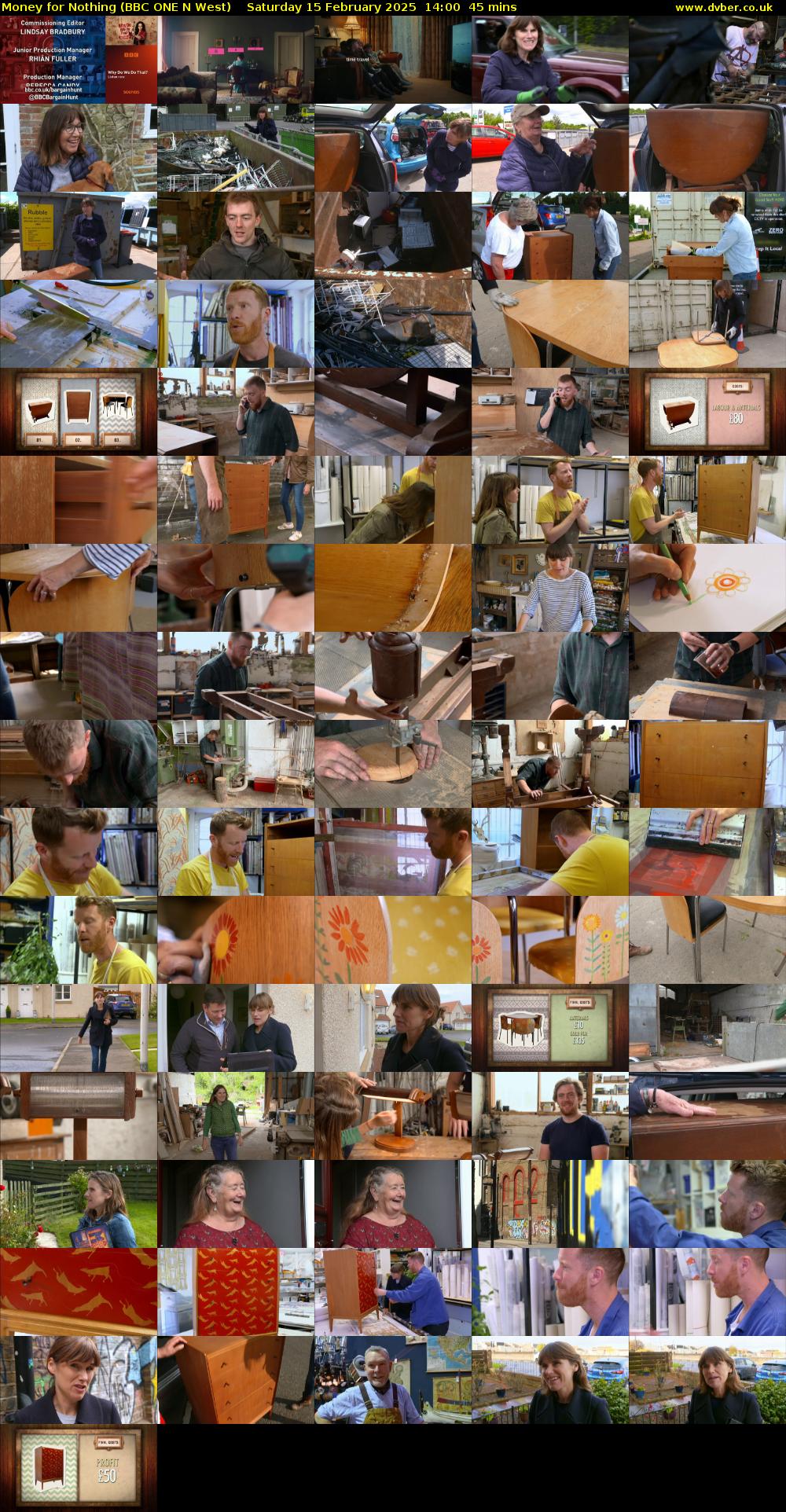 Money for Nothing (BBC ONE N West) Saturday 15 February 2025 14:00 - 14:45