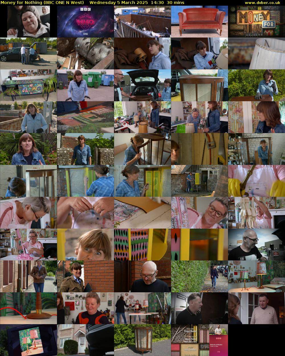 Money for Nothing (BBC ONE N West) Wednesday 5 March 2025 14:30 - 15:00