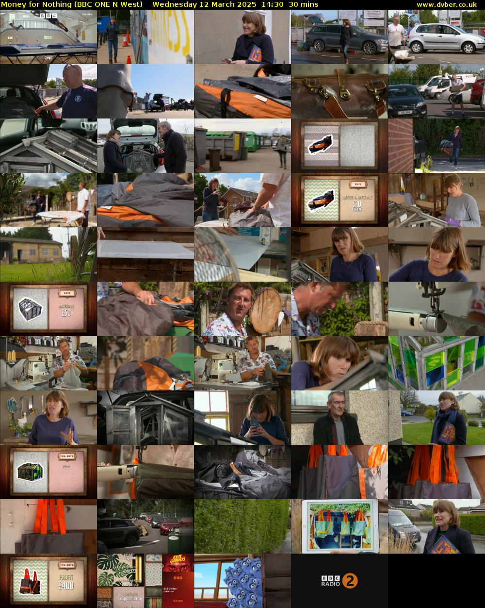 Money for Nothing (BBC ONE N West) Wednesday 12 March 2025 14:30 - 15:00