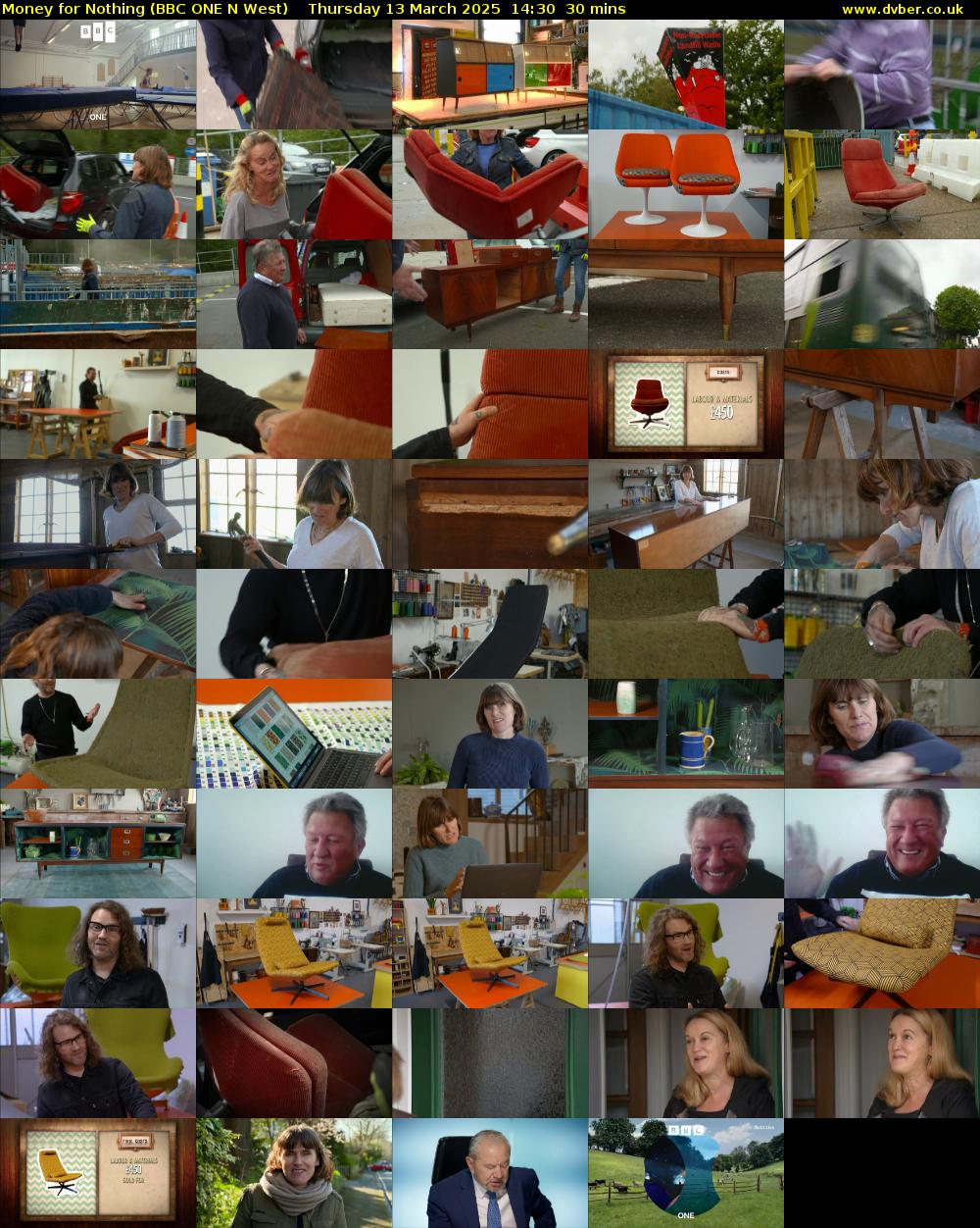 Money for Nothing (BBC ONE N West) Thursday 13 March 2025 14:30 - 15:00
