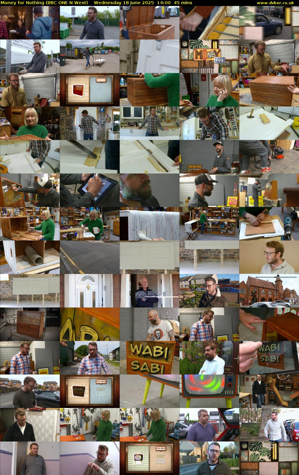 Money for Nothing (BBC ONE N West) Wednesday 18 June 2025 14:00 - 14:45