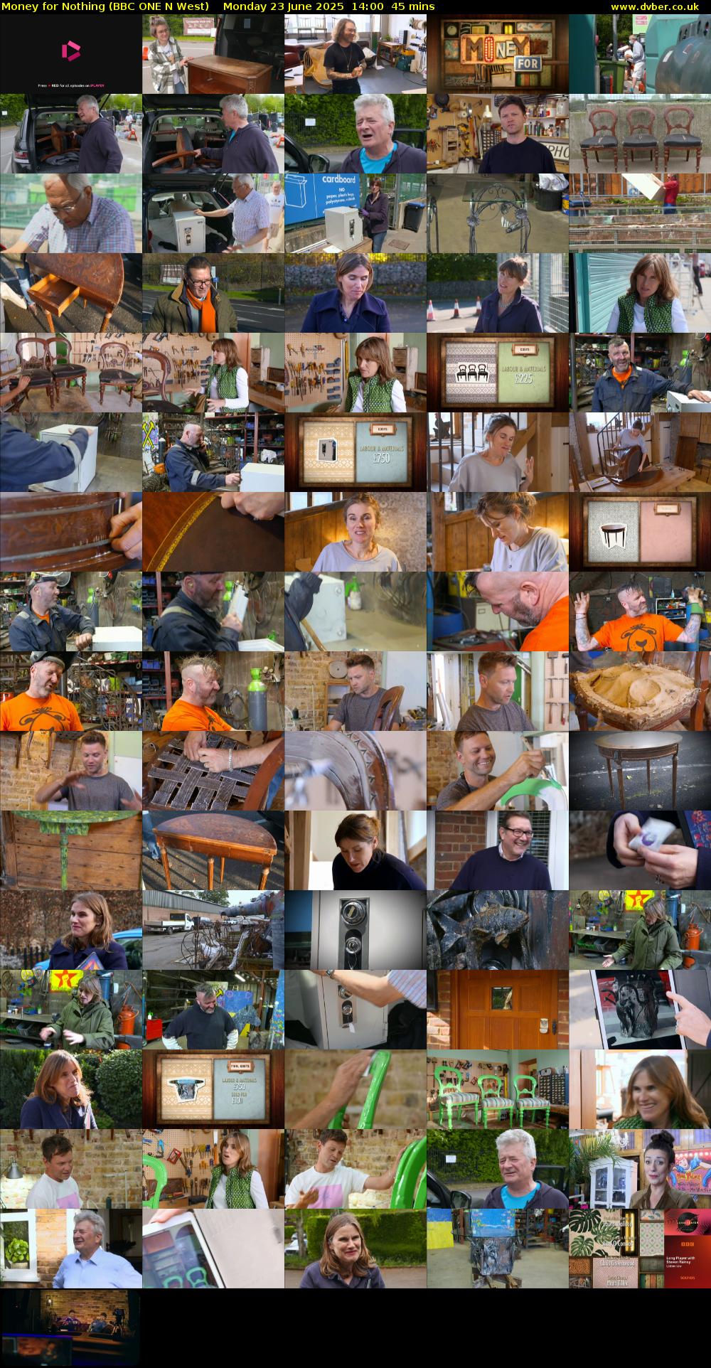 Money for Nothing (BBC ONE N West) Monday 23 June 2025 14:00 - 14:45