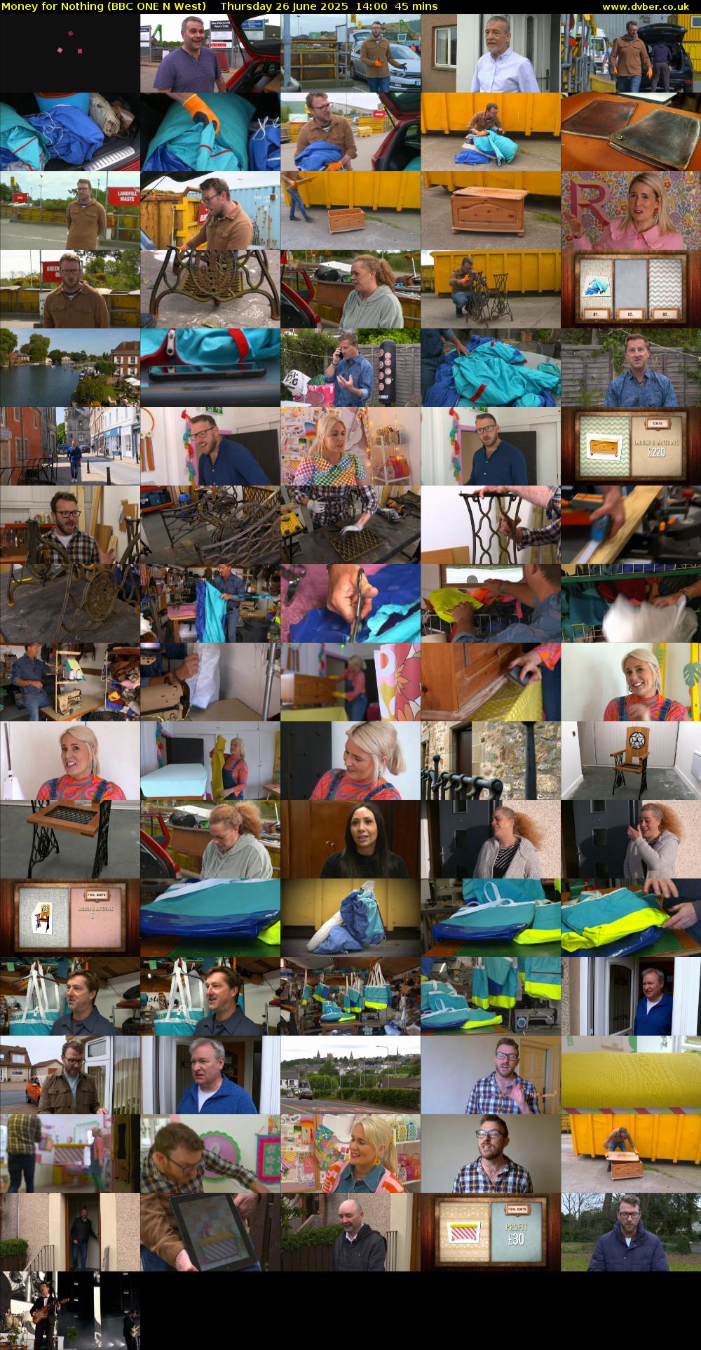 Money for Nothing (BBC ONE N West) Thursday 26 June 2025 14:00 - 14:45
