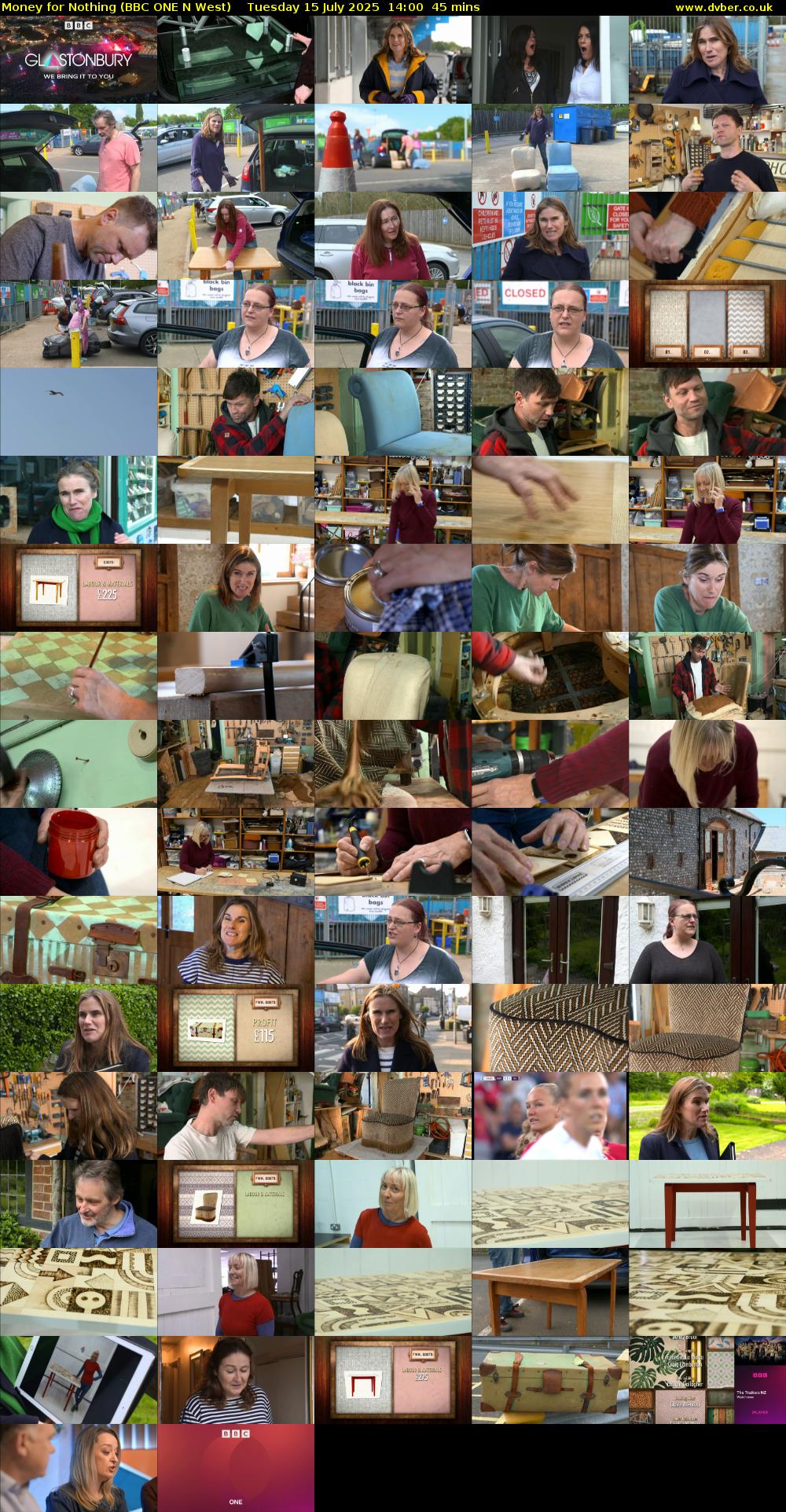 Money for Nothing (BBC ONE N West) Tuesday 15 July 2025 14:00 - 14:45