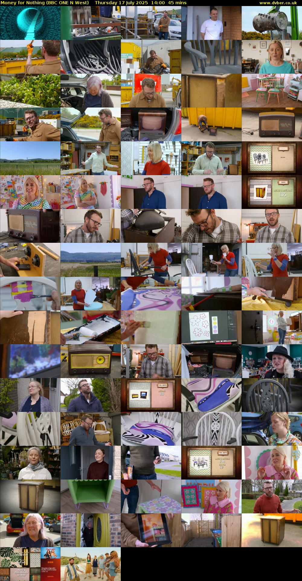 Money for Nothing (BBC ONE N West) Thursday 17 July 2025 14:00 - 14:45