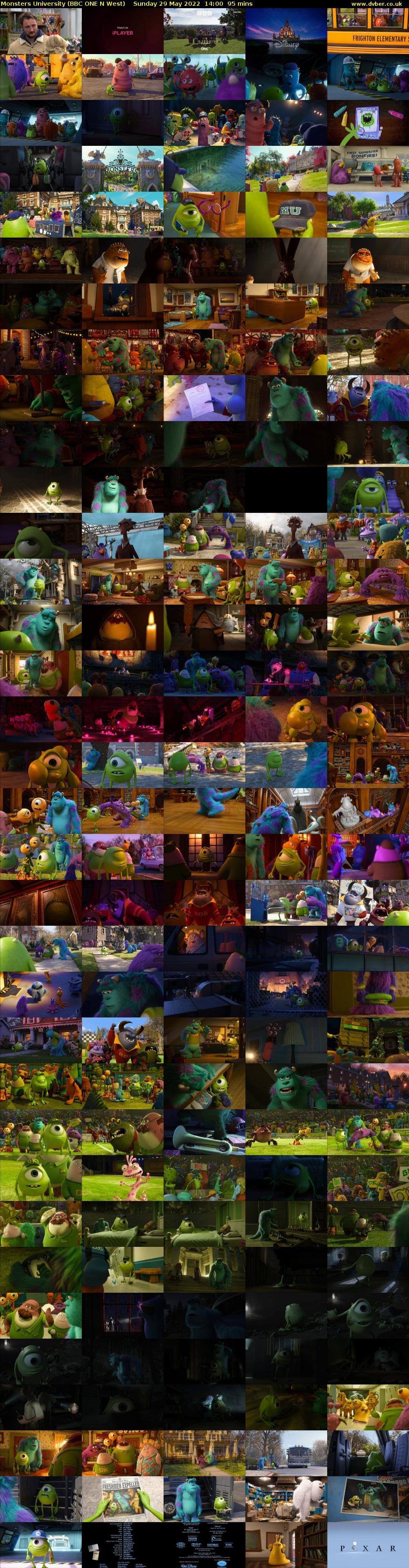 Monsters University (BBC ONE N West) Sunday 29 May 2022 14:00 - 15:35