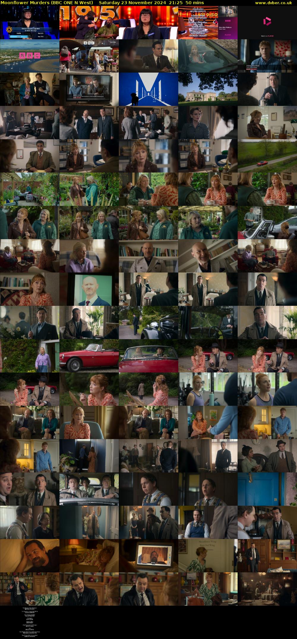 Moonflower Murders (BBC ONE N West) Saturday 23 November 2024 21:25 - 22:15