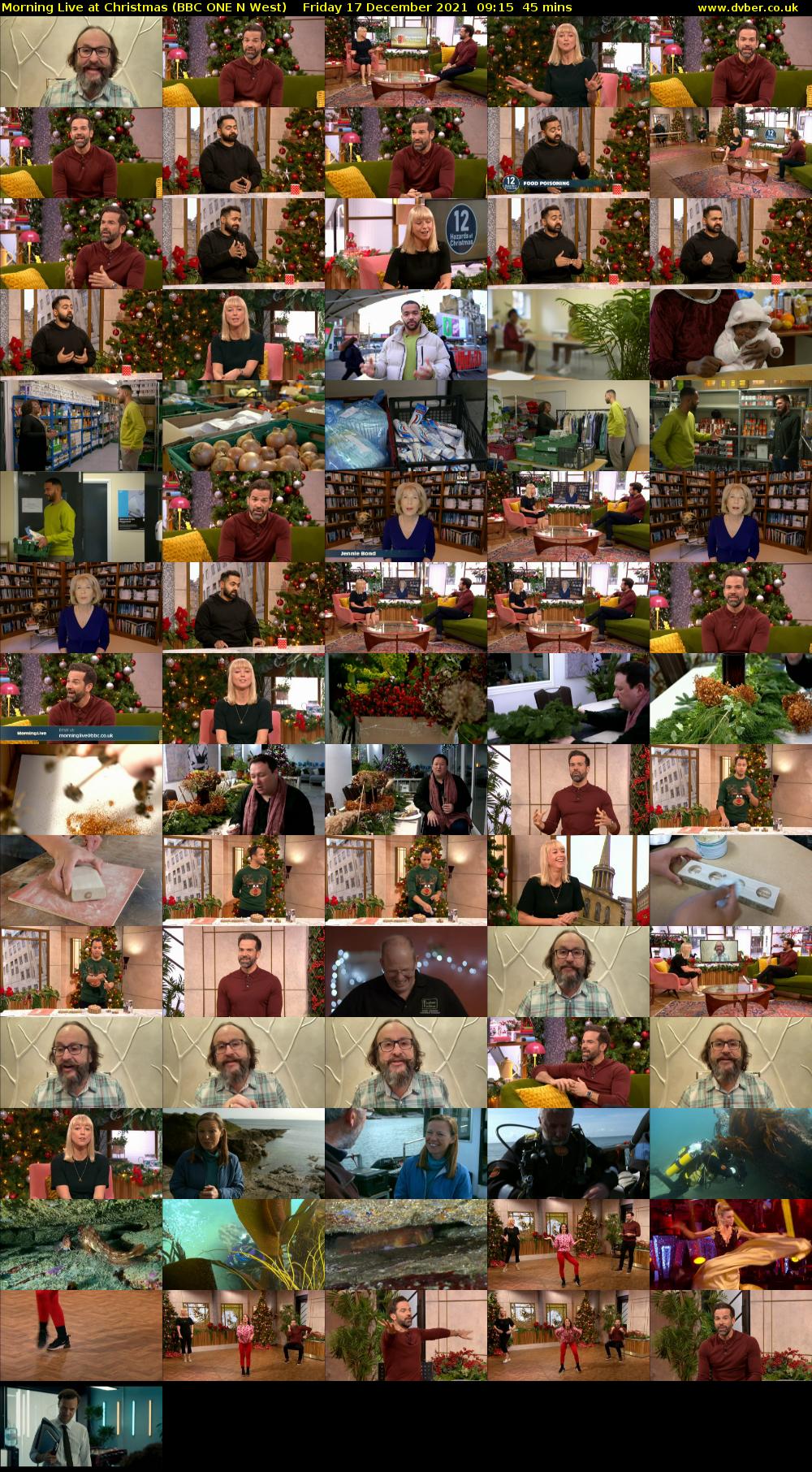 Morning Live at Christmas (BBC ONE N West) Friday 17 December 2021 09:15 - 10:00