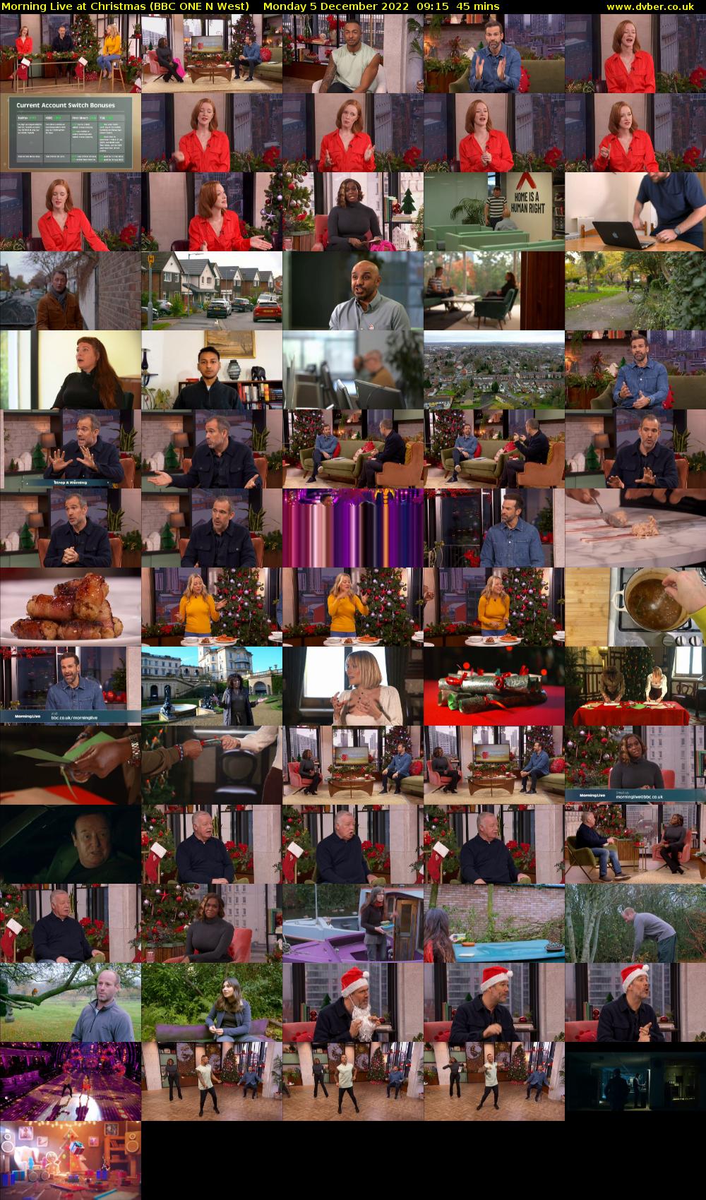 Morning Live at Christmas (BBC ONE N West) Monday 5 December 2022 09:15 - 10:00