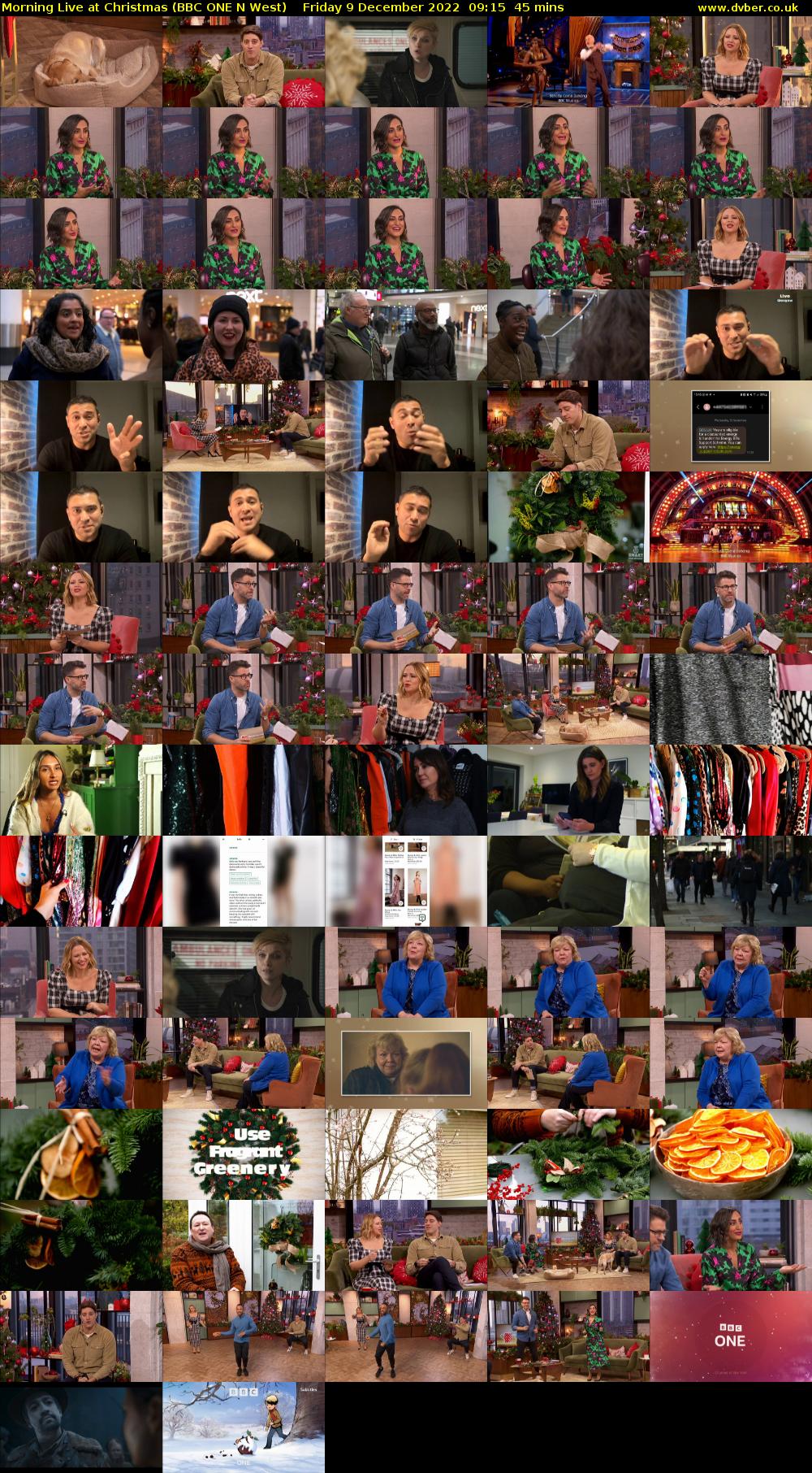 Morning Live at Christmas (BBC ONE N West) Friday 9 December 2022 09:15 - 10:00