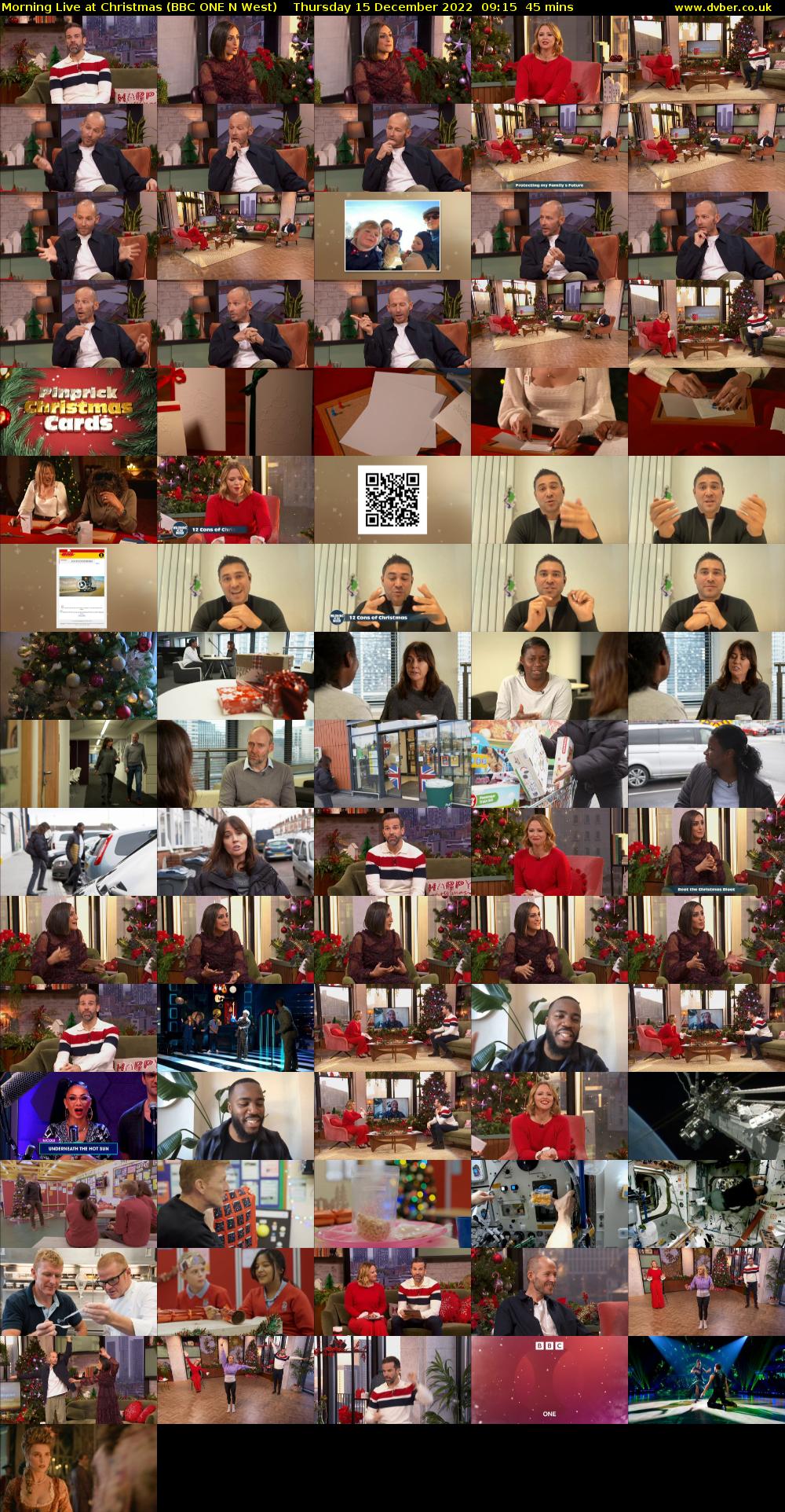 Morning Live at Christmas (BBC ONE N West) Thursday 15 December 2022 09:15 - 10:00