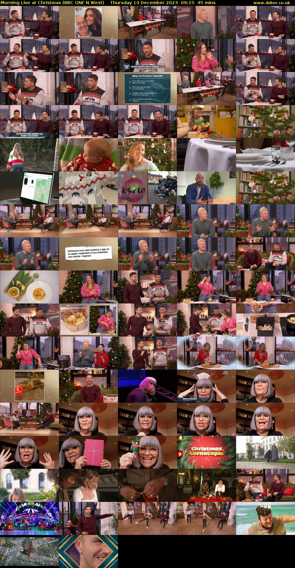 Morning Live at Christmas (BBC ONE N West) Thursday 14 December 2023 09:15 - 10:00